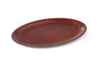 Taca do serwowania laminowana, antypoślizgowa, owalna, AmerBox, mahoniowy, 230x160mm | Hendi