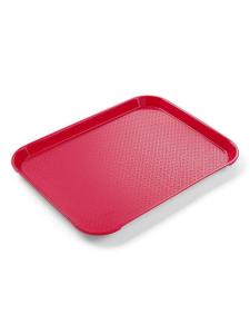 Taca z polipropylenu Fast Food mała, AmerBox, czerwony, 265x345x(H)20mm | Hendi