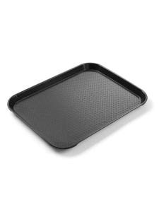 Taca z polipropylenu Fast Food mała, AmerBox, czarny, 265x345x(H)20mm | Hendi