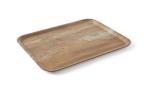 Taca do serwowania z laminatem z melaminy, antypoślizgowa, z wzorem drewna, AmerBox, drewno, 370x530mm | Hendi