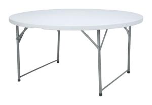 Stół cateringowy, okrągły, AmerBox, biały, ⌀1500x(H)740mm, Okrągły | Hendi
