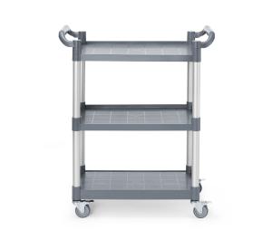 Wózek kelnerski 3-półkowy z polipropylenu, mały, AmerBox, 800x420x(H)945mm | Hendi