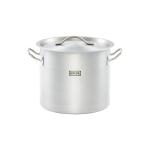 Garnek wysoki z pokrywką, stalowy, Gredil, Ø 280 mm, V 15.4 l | Gredil