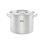 Garnek wysoki z pokrywką, stalowy, Gredil, Ø 320 mm, V 20.9 l | Gredil
