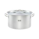 Garnek średni z pokrywką, stalowy, Gredil, Ø 360 mm, V 22.4 l | Gredil