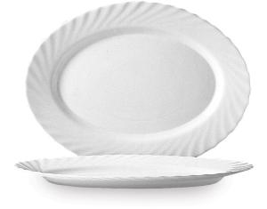Półmisek owalny Trianon, Arcoroc, Trianon, 290 mm, biały, 290x214x(H)22mm | Arcoroc