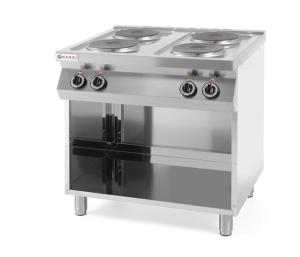 KUCHNIA ELEKTRYCZNA 4-PŁYTOWA KITCHEN LINE NA PODSTAWIE OTWARTEJ Wariant podstawowy | Hendi