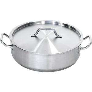 Garnek stalowy do duszenia z pokrywką  O 360 mm  V 11.2 l | Stalgast