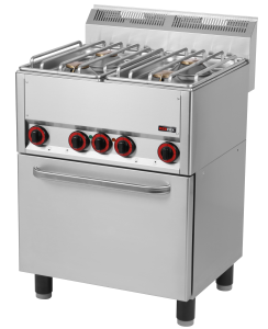 Kuchnia gazowa z elektr. piekarnikiem SPT 60 GLS | Red Fox