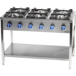 Kuchnia gazowa  6-palnikowa  700 mm  32.5 kW  G20 | Stalgast PROMOCJA