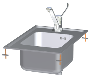 Moduł neutralny ze zlewem LAD - 74 | RM Gastro