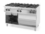 KUCHNIA GAZOWA 6-PALNIKOWA KITCHEN LINE NA PODSTAWIE OTWARTEJ Wariant podstawowy | Hendi