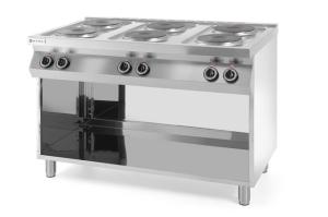 KUCHNIA ELEKTRYCZNA 6-PŁYTOWA KITCHEN LINE NA PODSTAWIE OTWARTEJ Wariant podstawowy | Hendi