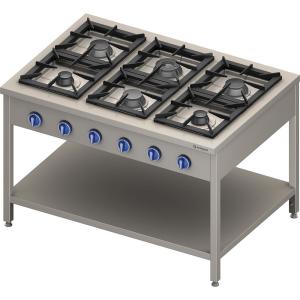 Kuchnia gazowa  6-palnikowa  900 mm  36.5 kW  G20 | Stalgast PROMOCJA