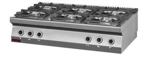 Kuchnia gazowa 6 - palnikowa | Kromet