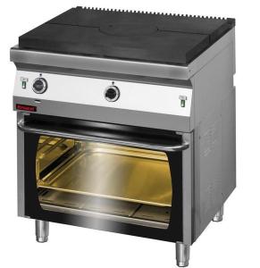 Solid Top gazowy chromowany 800 mm z piekarnikiem gazowym | Kromet