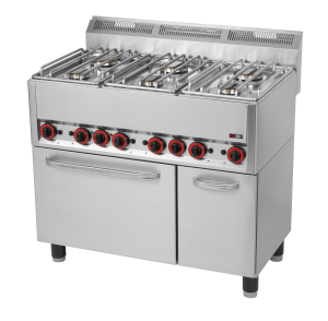 Kuchnia gazowa z elektr. piekarnikiem SPT 90 GL | Red Fox