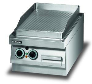 Grill płytowy elektryczny - płyta ryflowana 400 mm | Lozamet