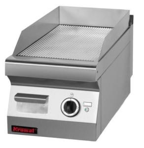 Płyta grillowa ryflowana chromowana 400mm 4,8kW | Kromet