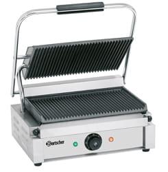 Grill kontaktowy Panini, ryflowany | Bartscher
