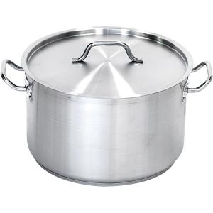 Garnek średni z pokrywką  stalowy  O 360 mm  V 22.4 l | Stalgast