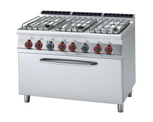 Kuchnia gazowa z piek. elektrycznym CF6 - 712 GE/P | RM Gastro