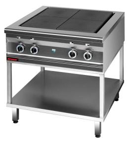 Kuchnia elektryczna (top) 800mm 4x4,0 kW na podstawie szkieletowej | Kromet