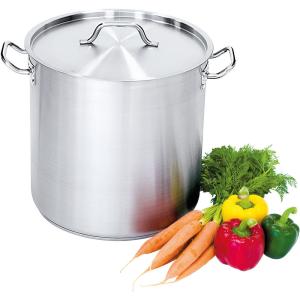 Garnek wysoki z pokrywką stalowy O 320 mm V 20.9 l | STALGAST