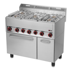 Kuchnia gazowa z elektr. piekarnikiem SPT 90/5 GLS | Red Fox