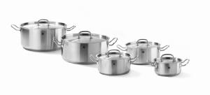 Garnek niski Kitchen Line z pokrywką 5 l śr. 240 x 115 h | Hendi