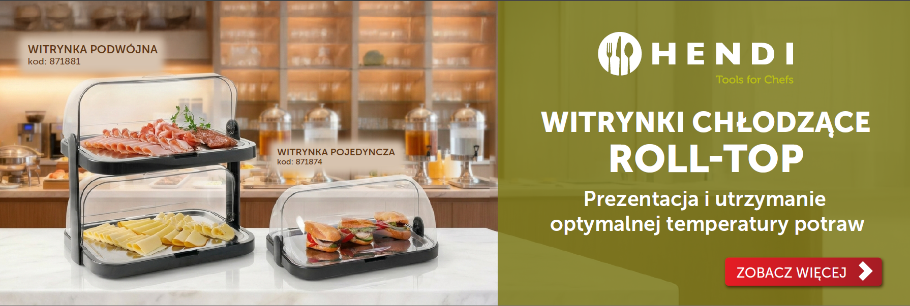 Witrynki chłodnicze - ROLL TOP